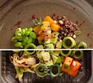 Боул киноа, батат, вешенки